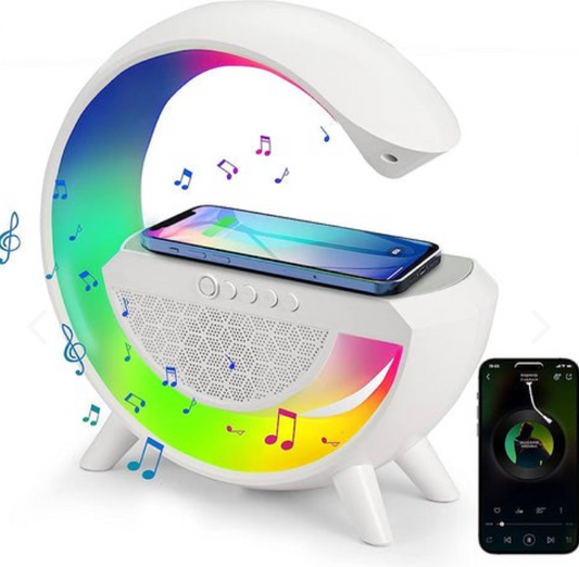 Lampara Rgb Con Altavoces Y Cargador S R